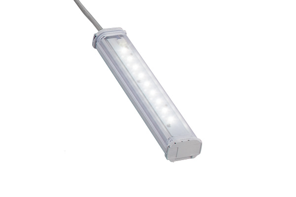 IDEC LED Machine Light; Rectangular; 210 x 40 x 29mm; White Light; 100/240VAC; IP65; Potted Cable
