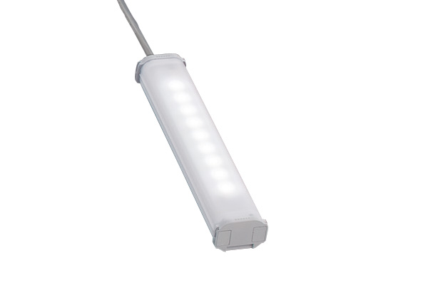 IDEC LED Machine Light; Rectangular; 210 x 40 x 29mm; White Light; 12/24VDC; IP65; Potted Cable