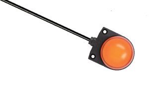 IDEC 37.4mm Status Indicator; 1-Segment; Amber; Steady; 24VAC/DC; 3m Potted Cable