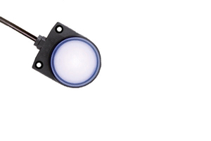 IDEC 37.4mm Status Indicator; 1-Segment; Cool White; Steady; 24VAC/DC; 3m Potted Cable