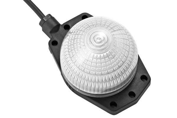 IDEC 66mm Status Indicator; 1-Segment; Amber/Cool White; Steady; 24VAC/DC; 1m Potted Cable