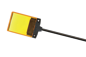 IDEC 35mm x 34mm Status Indicator - Flat; 1-Segment; Yellow; Steady; 24VAC/DC; 3m Potted Cable