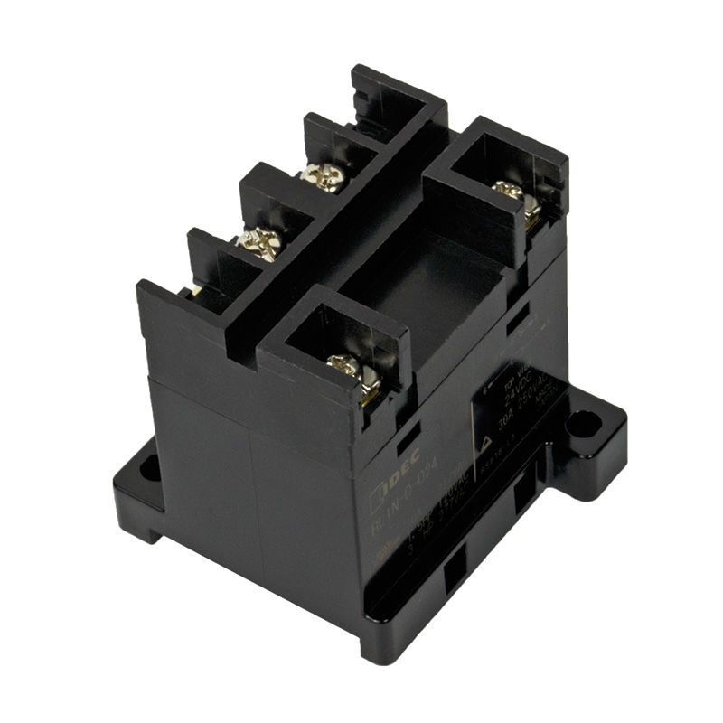 IDEC DIN Rail or Panel Mount Power Relay; 30A; SPST-NO; 24VAC; 4-Screw