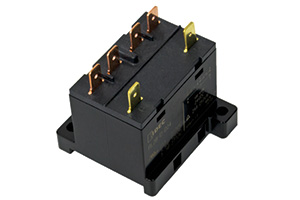 IDEC DIN Rail or Panel Mount Power Relay; 25A; DPST-NO; 24VAC; 6-Blade