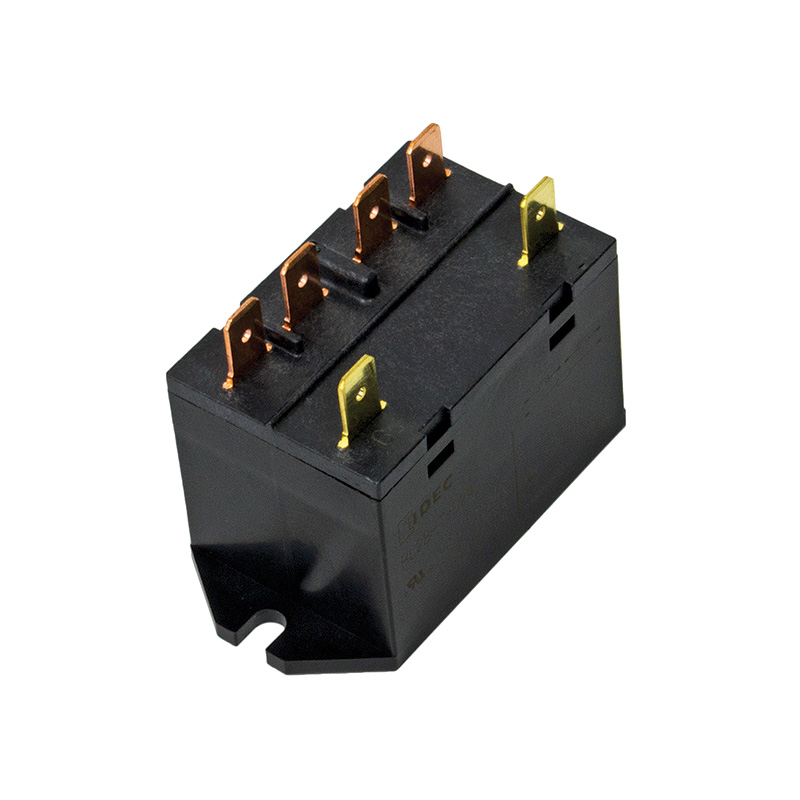 IDEC Panel Mount Power Relay; 25A; DPST-NO; 24VAC; 6-Blade