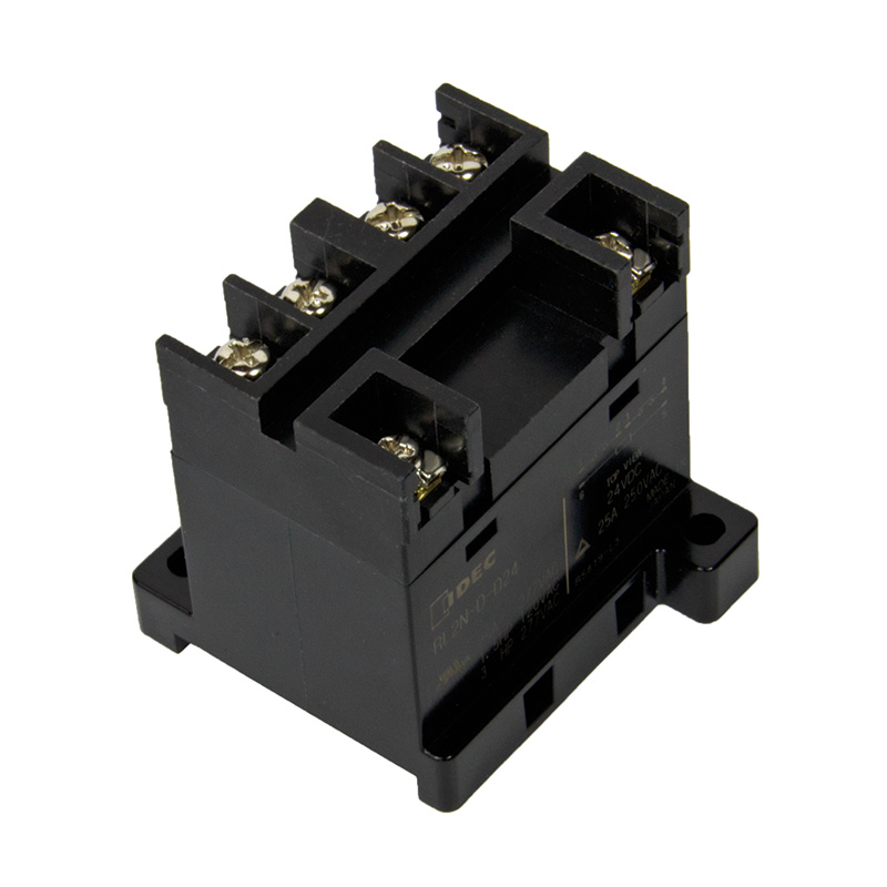 IDEC DIN Rail or Panel Mount Power Relay; 25A; DPST-NO; 12VDC; 6-Screw