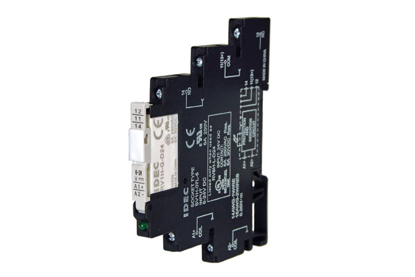 IDEC Interface Relay and Base; Hazardous Location; 6A; SPDT; 12VAC/DC; DIN Rail Mount; Screw Connection