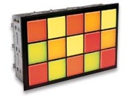 IDEC Annunciator; 1x1; Square 40x40mm Segment; LED; 110VDC w/ DC-DC converter (24VDC); Panel Mount