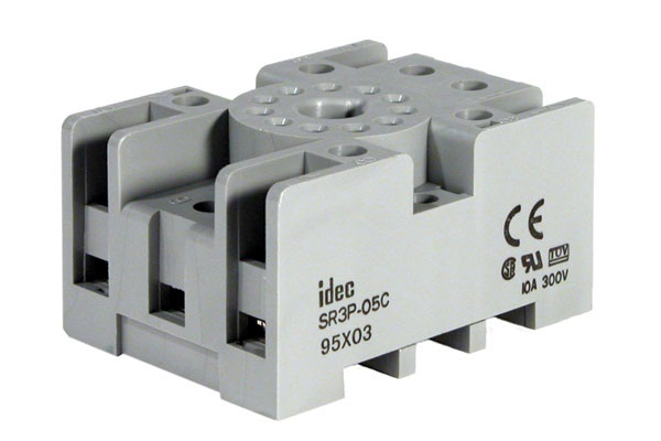 IDEC Socket; 11-Pin; Screw Terminal; for RR2KP;RR3PA;GT3 Timers (11 pin only); DIN Rail or Panel Mount