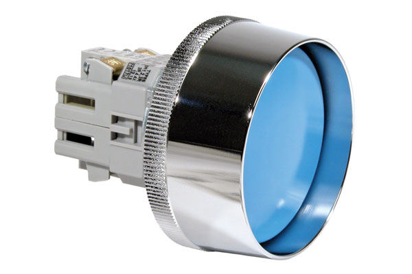 IDEC 30mm Pushbutton; Mushroom (65mm); Green; 2NO; Momentary