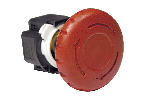 IDEC 16mm Non-Illuminated E-Stop; Red Mushroom - 40mm; Standard - Plastic; 1NO / 1NC; Turn-to-Reset