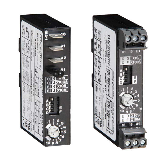 Littelfuse/SSAC Multi-Function Solid State Timer; 24 - 240VAC; 0.1s - 100m Time Range; 1-NO; 0.7A; DIN Rail or Panel Mount; Onboard Adjustment