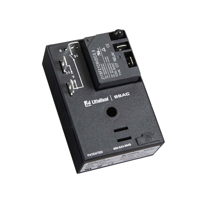 Littelfuse/SSAC Off Delay Timer; 24VDC 1s - 100s Time Range; SPDT 30A; Signal Trigger; Panel Mount; Single Function; Onboard Adjustment