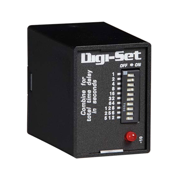 Littelfuse/SSAC Off Delay Timer; 12VDC 1s - 1023s Time Range; SPDT 10A; Signal Trigger; 8-Pin; Single Function; Digital Adjustment