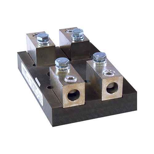 Mersen Class T Fuse Block; 100A; 600VAC/600VDC; 2-Pole; Box Connection; Panel Mount