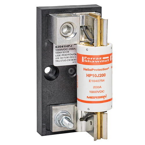 Mersen Fuse Block; for Class J solar fuse; 1000VDC; single pole; box-stud terminals
