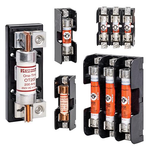 Mersen Class H; K Fuse Block; 400A; 600VAC/600VDC; 1-Pole; Box Connection; Panel Mount