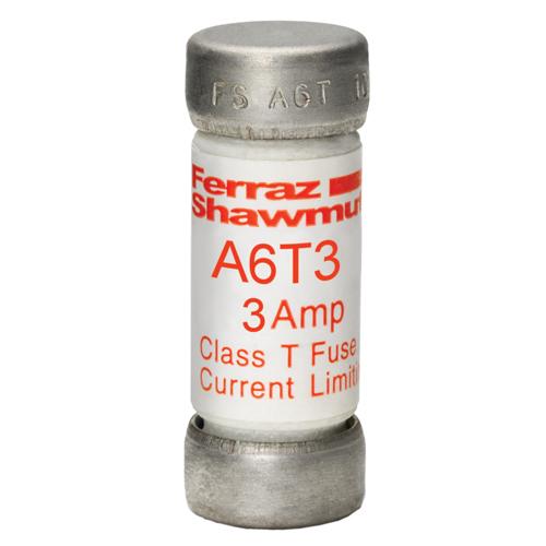 Mersen Class T Fast-Acting Fuse; 3A; 600VAC/300VDC
