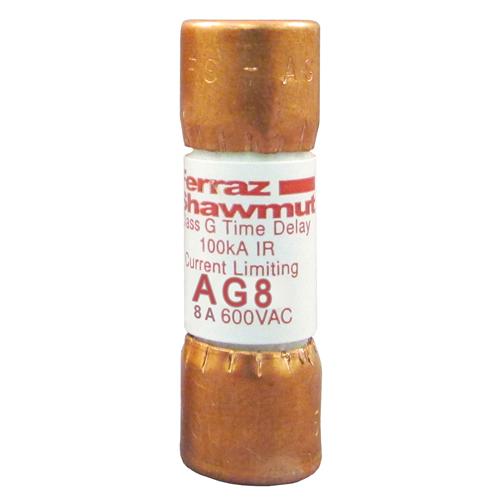 Mersen Amp-Trap Class G Time Delay Fuse; 8A; 600VAC