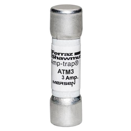 Mersen Amp-Trap Midget Fast-Acting Fuse; 3A; 600VAC/600VDC