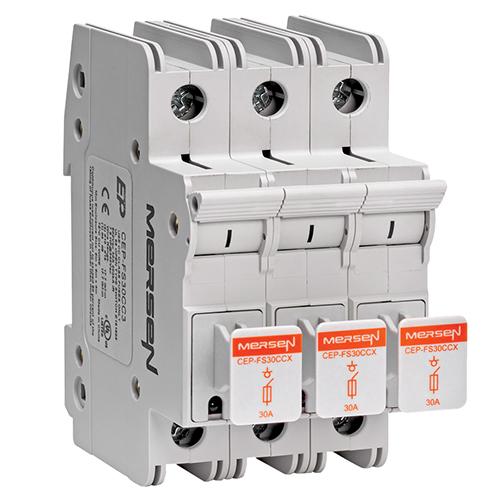 Mersen Fusible Disconnect Switch; 3-Pole; 30A; Class CC Fuse; NEMA 1; Toggle; UL 98