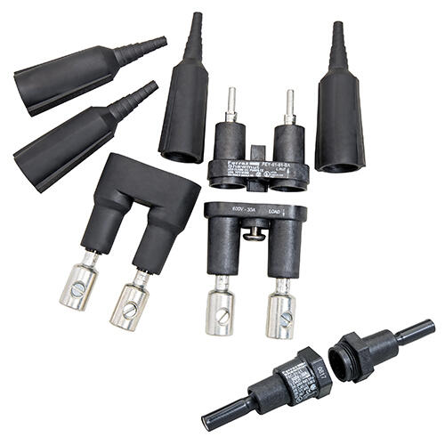 Mersen Midget In-Line Fuse Holder; 30A; 600VAC/600VDC; 1-Pole; Crimp Connections