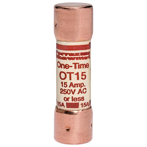 Mersen Class K5 One-Time Fuse; 15A; 250VAC/250VDC