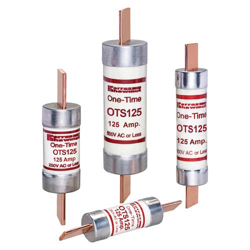 Mersen Class K5 One-Time Fuse; 125A; 600VAC/300VDC