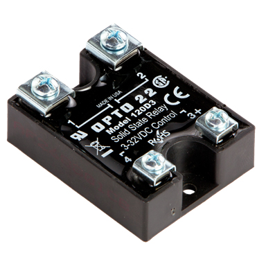 Opto22 Solid State Relay; 3A; 1-NO; 3-32VDC IN; 120VAC OUT; Panel Mount; Zero Crossing