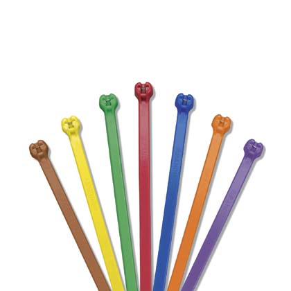 Panduit Dome-Top Metal Barb Cable Tie; White; Nylon 6.6; Standard; 15.1" Length; 4" Bundle Diameter; 1000 ct.