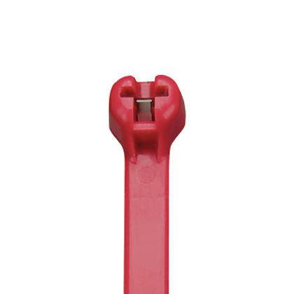 Panduit Dome-Top Metal Barb Cable Tie; Red; Nylon 6.6; Standard; 8" Length; 2" Bundle Diameter; 1000 ct.