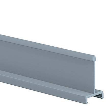 Panduit Divider wall; solid; for 2" height duct; light gray; 6 ft.