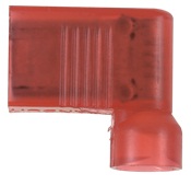 Panduit Pan-Term Female - Right Angle Disconnect; #22 - 18; 0.250 x 0.032" Tab; Red; Nylon - Funnel Entry; 50 ct.