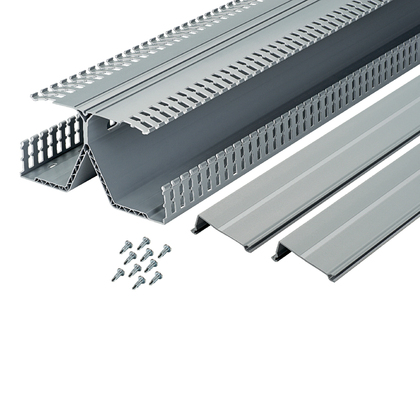 Panduit PanelMax DIN Rail Duct; 8.25" Width; 4.12" Height; White; 6 ft. Length; w/ Cover