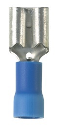Panduit Pan-Term Female Disconnect; #16 - 14; 0.187 x 0.032" Tab; Blue; Vinyl; 100 ct.