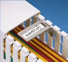 Panduit Wiring Duct wire retainer/labeling device; for 37-100mm width duct; 100 ct.