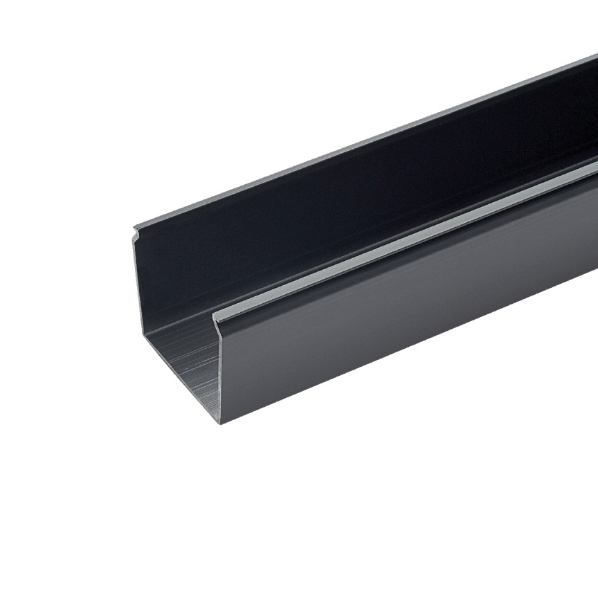Panduit Solid Wall Duct; 3.25" Width; 3.12" Height; Black; 6 ft. Length; w/out Cover