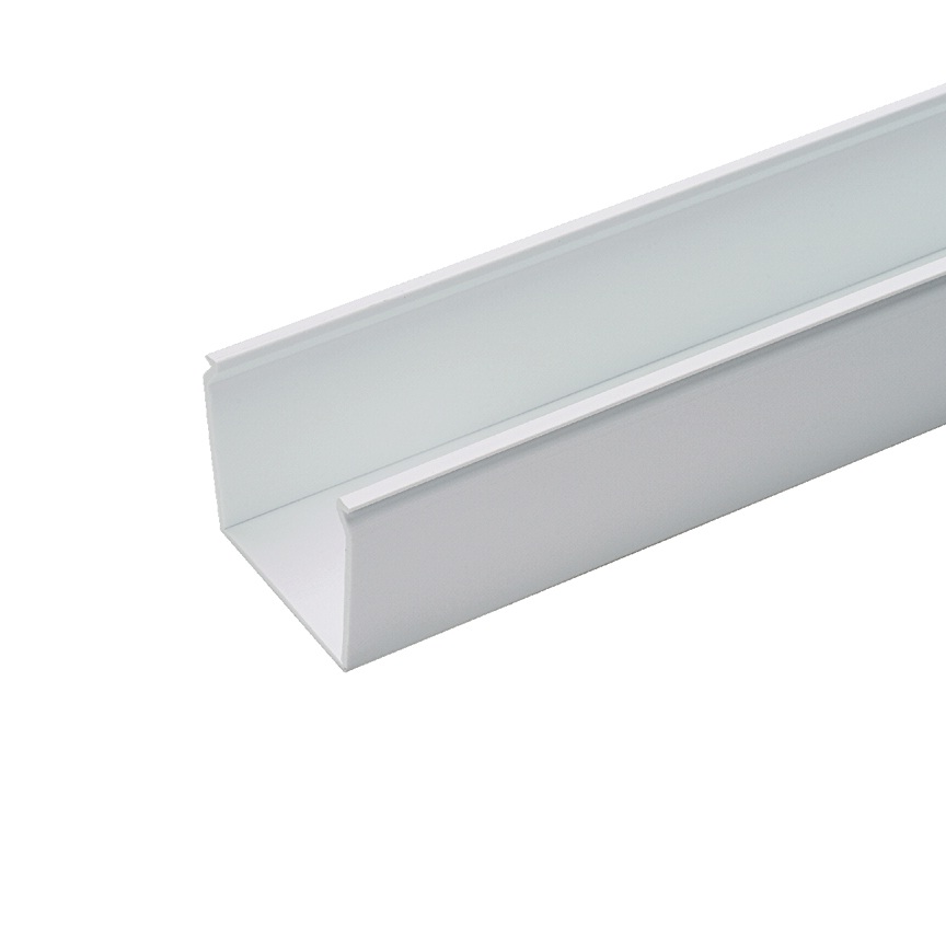 Panduit Solid Wall Duct; 4.25" Width; 3.12" Height; White; 6 ft. Length; w/out Cover