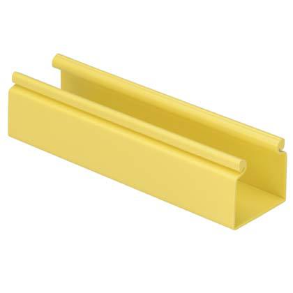 Panduit Solid Wall Duct; 2.17" Width; 1.98" Height; Yellow; 6 ft. Length; w/out Cover