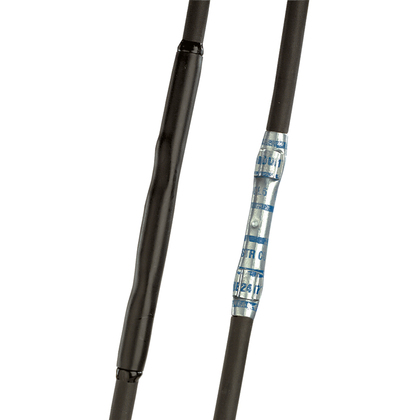 Panduit Thin Wall - Adhesive Lined Heat Shrink Tubing; 3/8" Inner Diameter; Polyolefin; Black; 48" Length; Damp Shrink