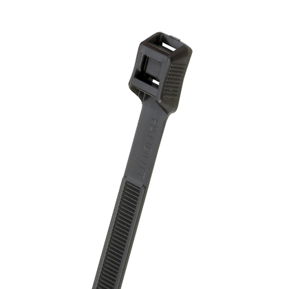 Panduit IN-LINE Parallel Entry Cable Tie; UV Black; Nylon 6.6 - Weather Resistant; Light-Heavy; 6.8" Length; 1.57" Bundle Diameter; 100 ct.
