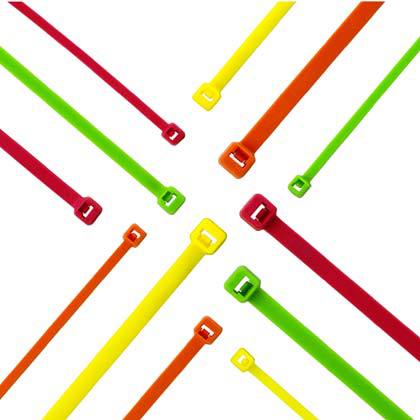Panduit Pan-Ty Cable Tie; Orange - Fluorescent; Nylon 6.6; Standard; 11.5" Length; 3" Bundle Diameter; 1000 ct.