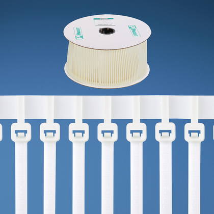 Panduit Pan-Ty Cable Tie; Natural; Nylon 6.6; Standard; 7.4" Length; 1.88" Bundle Diameter; 2 Reels - 2500 each