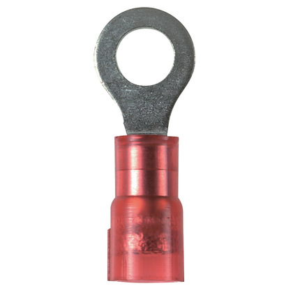 Panduit Pan-Term Ring Terminal; #22 - 18; #6 Stud; Red; Nylon - Funnel Entry; 1000 ct.