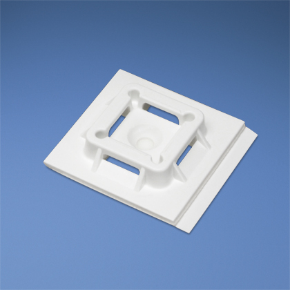 Panduit Super-Grip Cable Tie Mount; White; Nylon 6.6; Adhesive Backed; 50 Ct.