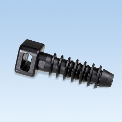 Panduit Super Grip Masonry Cable Tie Mount; Black; Nylon 6.6 - Weather Resistant; Push Mount; 100 Ct.