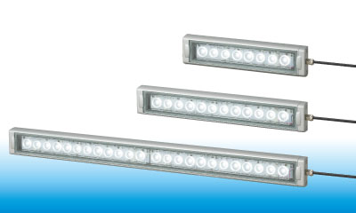 Patlite LED Machine Light; Rectangular; 250 x 56 x 25.5mm; Daylight White Light; 24VDC; IP67; Potted Cable