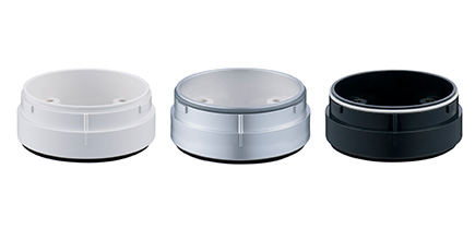 Patlite Mounting Adapter; for LS7 tower lights; 3-hole to 4-hole; off-white