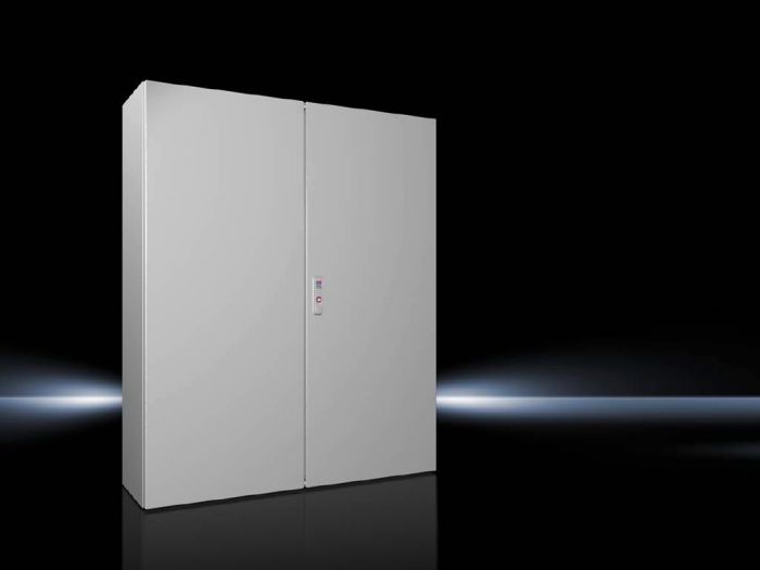 Rittal Wallmount Enclosure; 47.2" x 39.4" x 11.8"; Carbon Steel; Solid Cover; Hinge Connection; NEMA 12