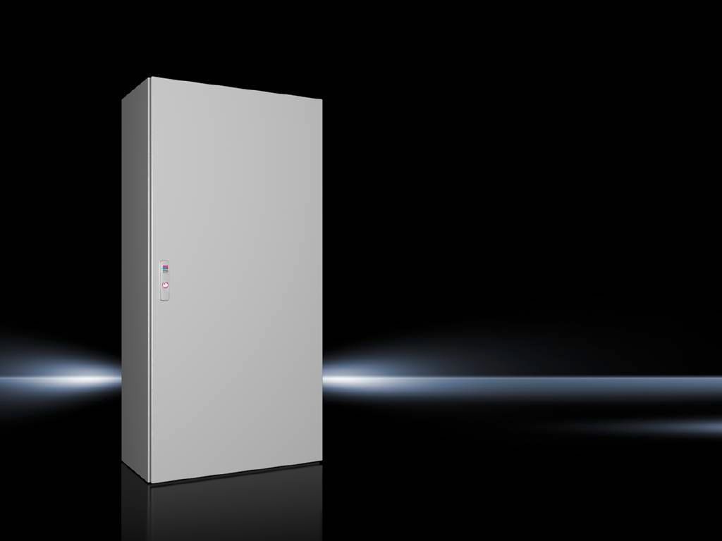 Rittal Wallmount Enclosure; 47.2" x 23.6" x 11.8"; Carbon Steel; Solid Cover; Hinge Connection; NEMA 4